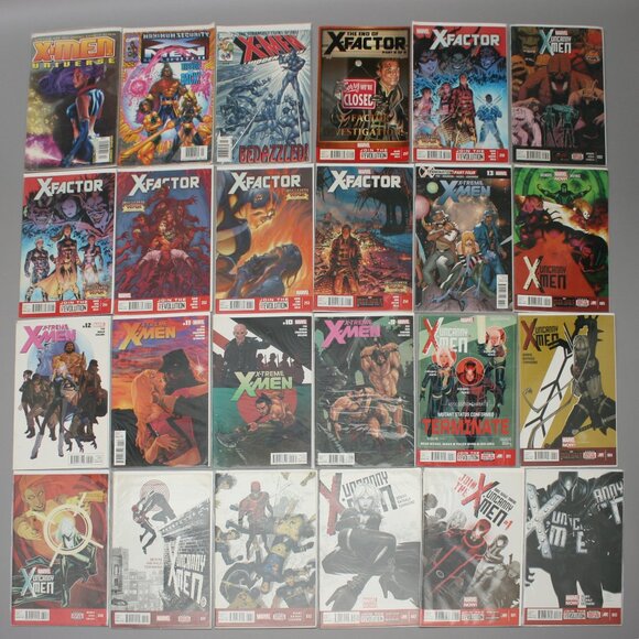 Marvel Other - Lot of 24 Marvel Comics Books X-Men Universe Unlimited X-Treme Uncanny X Factor